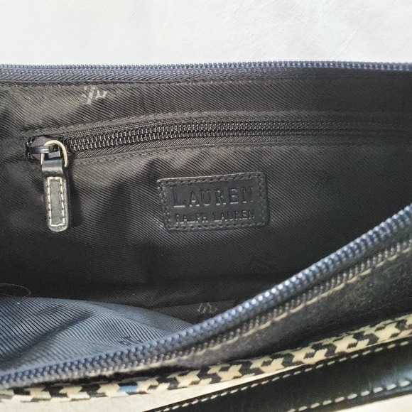 RALPH LAUREN Medium Wash Blue Y2K Denim Patchwork Mini Shoulder Bag - Picture 4 of 6